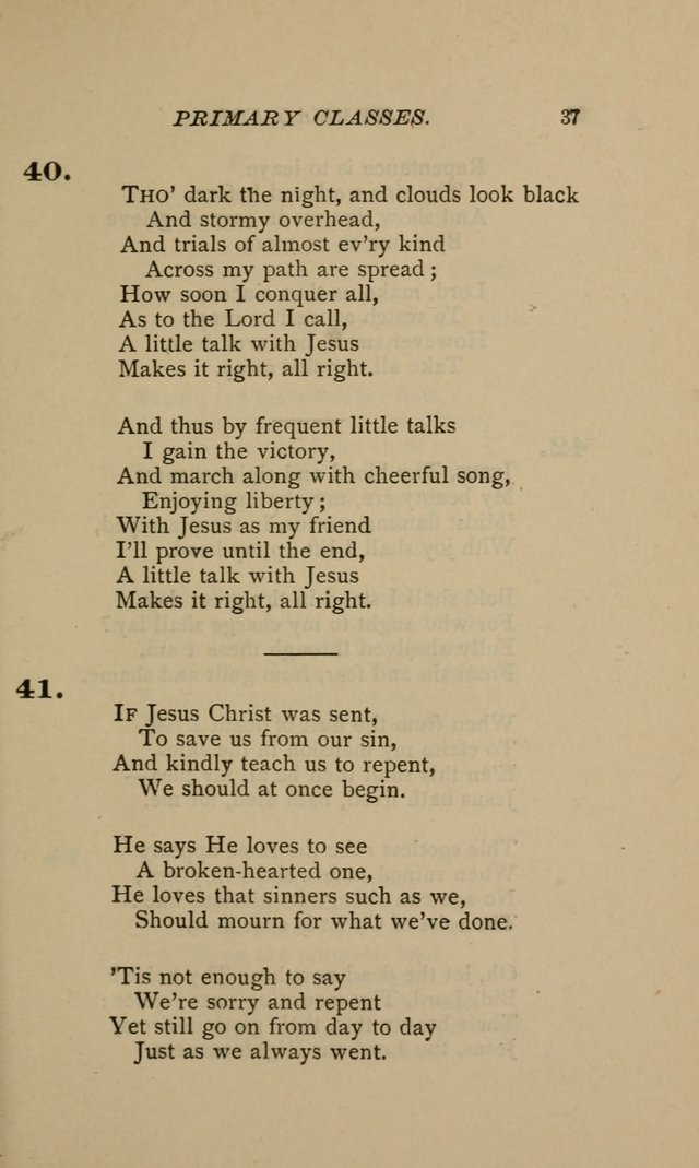 Hymnal for Primary Classes: a collection of hymns and tunes, recitations and exercises, being a manual for primary Sunday-schools (Words ed.) page 34