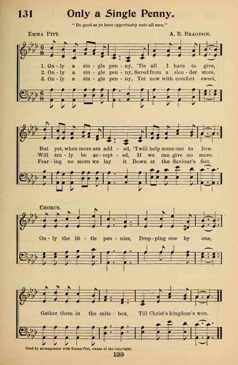 Hymnal for Primary Classes: a collection of hymns and tunes, recitations and exercises, being a manual for primary Sunday-schools (With Tunes)) page 123