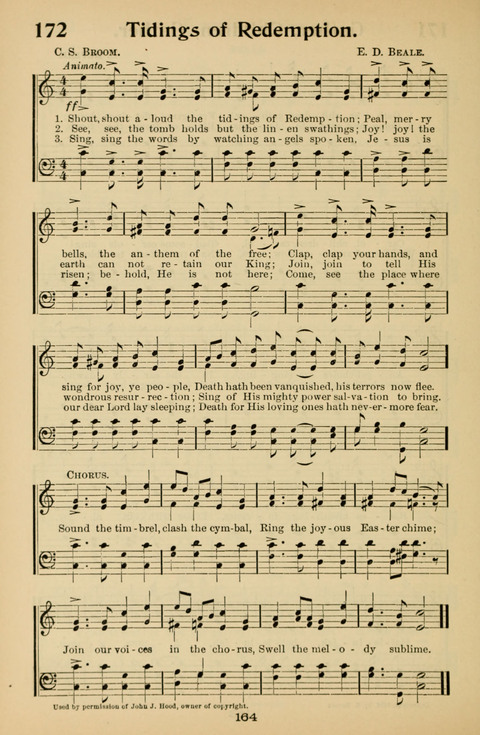 Hymnal for Primary Classes: a collection of hymns and tunes, recitations and exercises, being a manual for primary Sunday-schools (With Tunes)) page 166