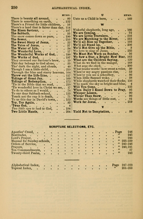 Hymnal for Primary Classes: a collection of hymns and tunes, recitations and exercises, being a manual for primary Sunday-schools (With Tunes)) page 252