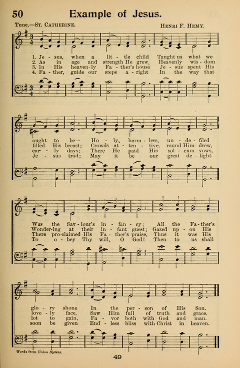 Hymnal for Primary Classes: a collection of hymns and tunes, recitations and exercises, being a manual for primary Sunday-schools (With Tunes)) page 49