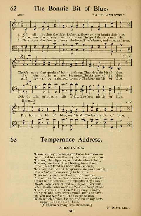 Hymnal for Primary Classes: a collection of hymns and tunes, recitations and exercises, being a manual for primary Sunday-schools (With Tunes)) page 60