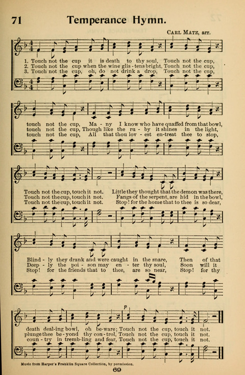 Hymnal for Primary Classes: a collection of hymns and tunes, recitations and exercises, being a manual for primary Sunday-schools (With Tunes)) page 69