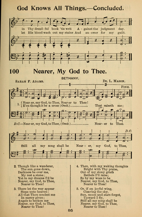 Hymnal for Primary Classes: a collection of hymns and tunes, recitations and exercises, being a manual for primary Sunday-schools (With Tunes)) page 95