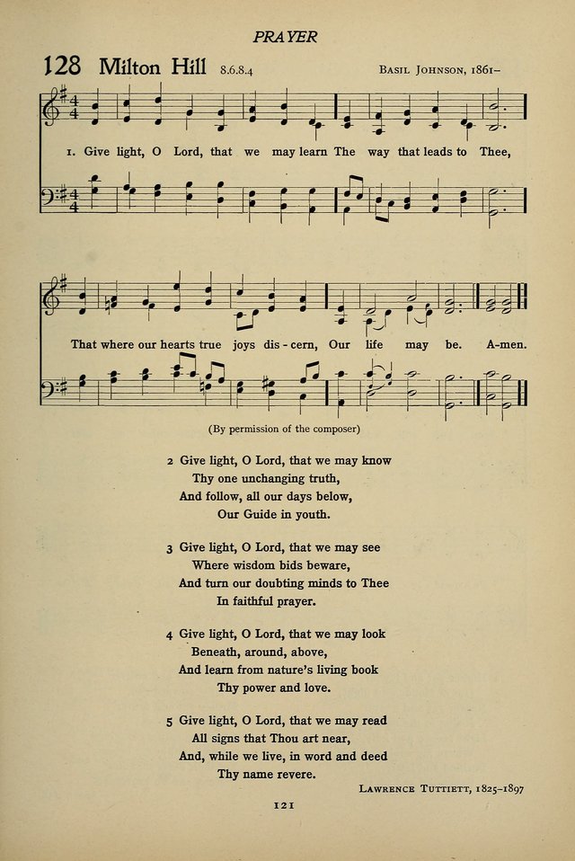 Hymns for Schools and Colleges page 121