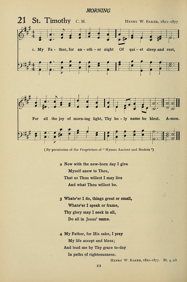 Hymns for Schools and Colleges page 22