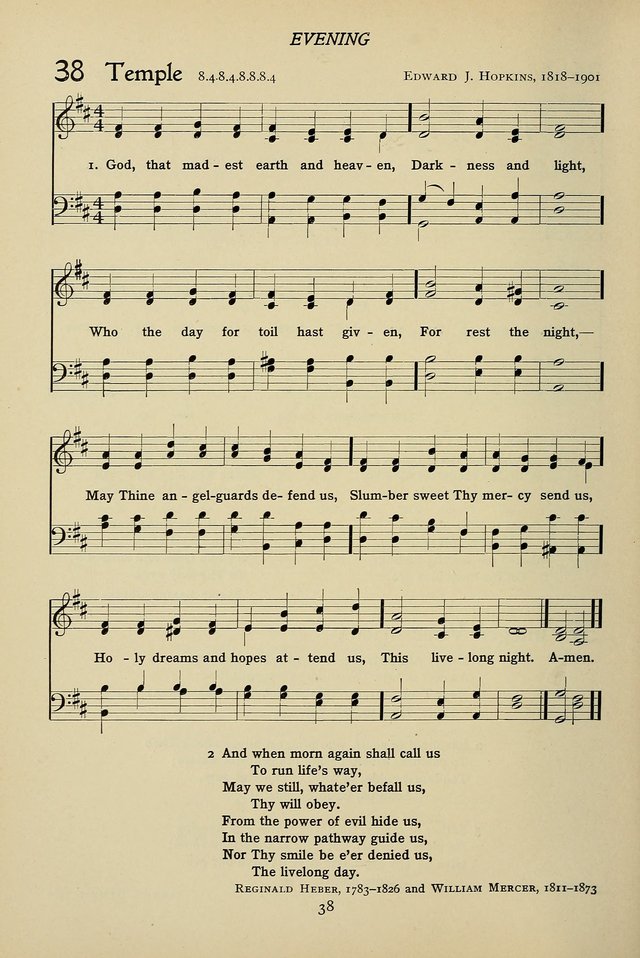 Hymns for Schools and Colleges page 38