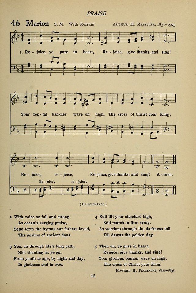 Hymns for Schools and Colleges page 45