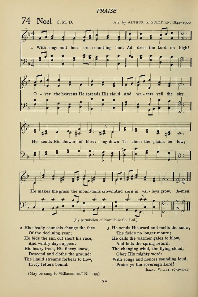 Hymns for Schools and Colleges page 70