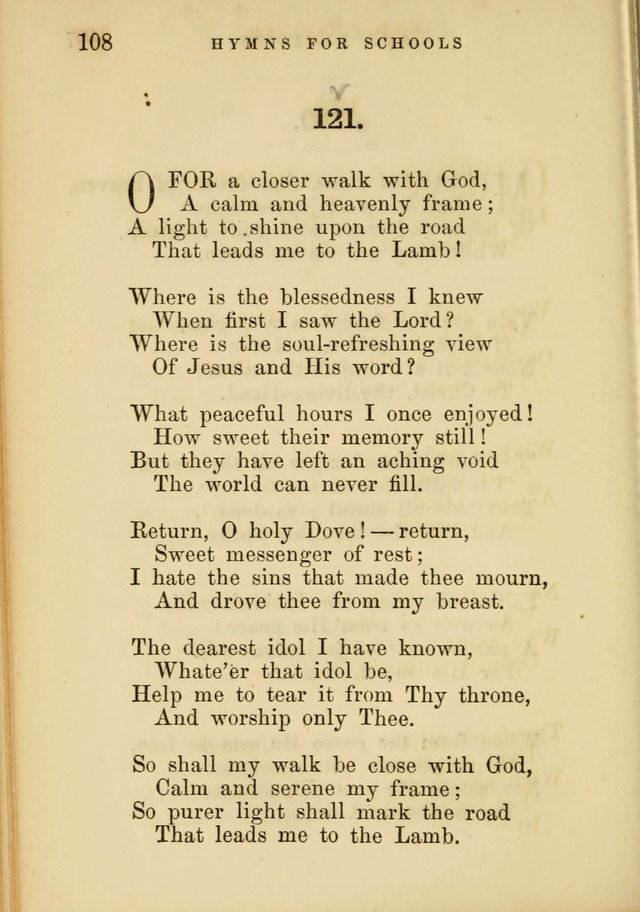 Hymns for Schools and Families page 108
