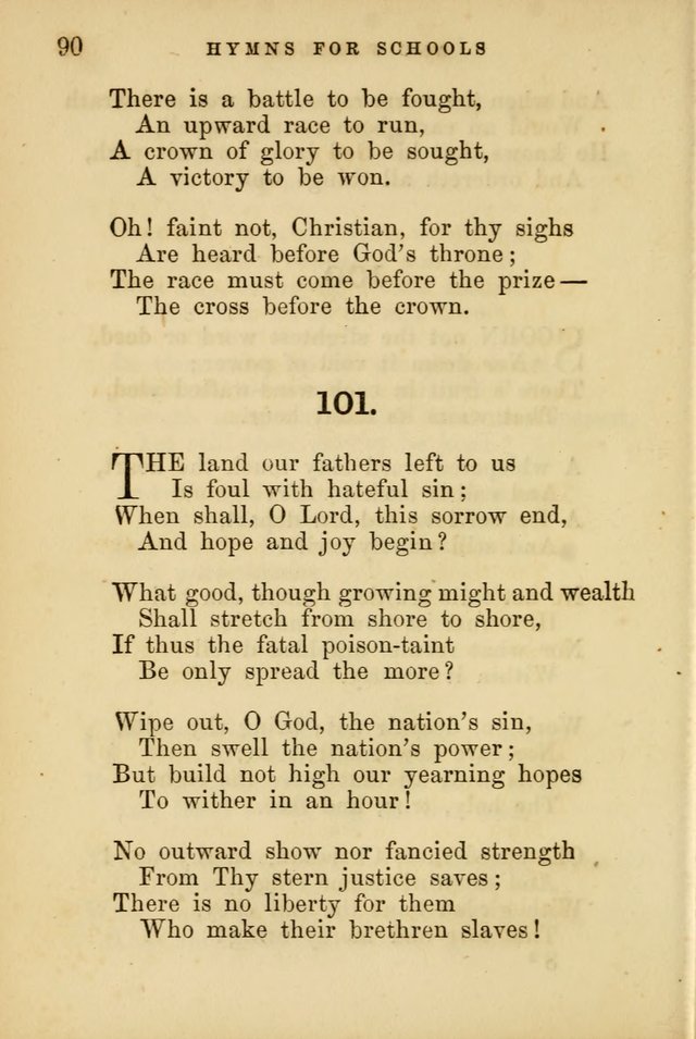Hymns for Schools and Families page 90