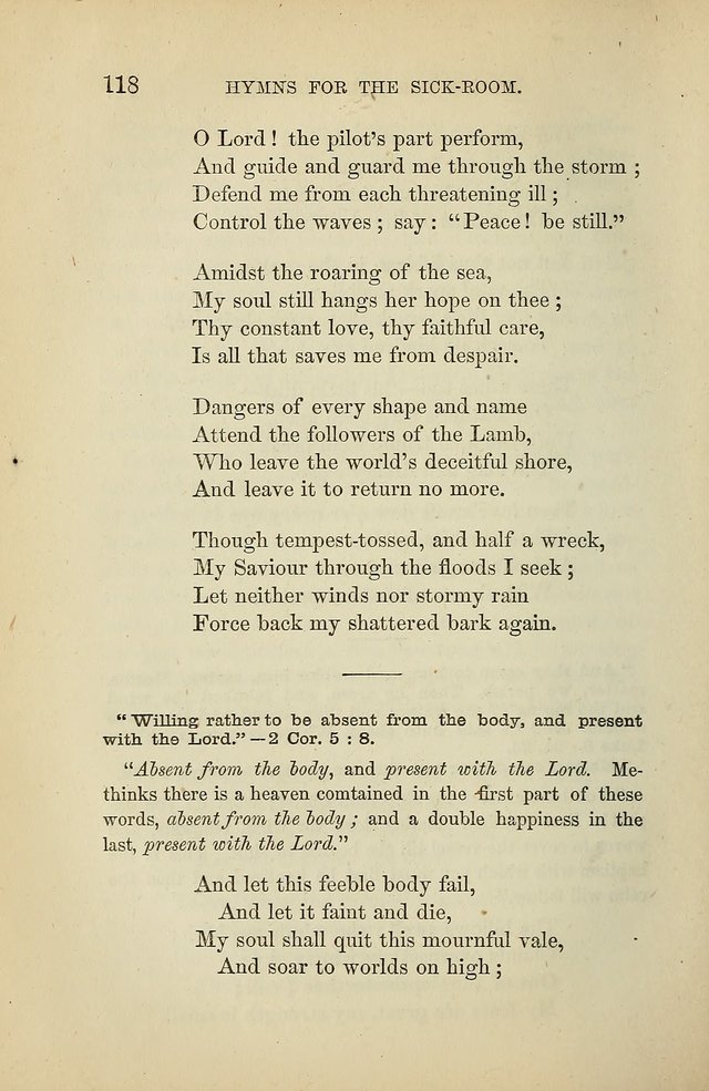 Hymns for the Sick-Room page 118