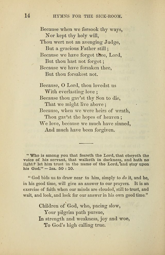 Hymns for the Sick-Room page 14