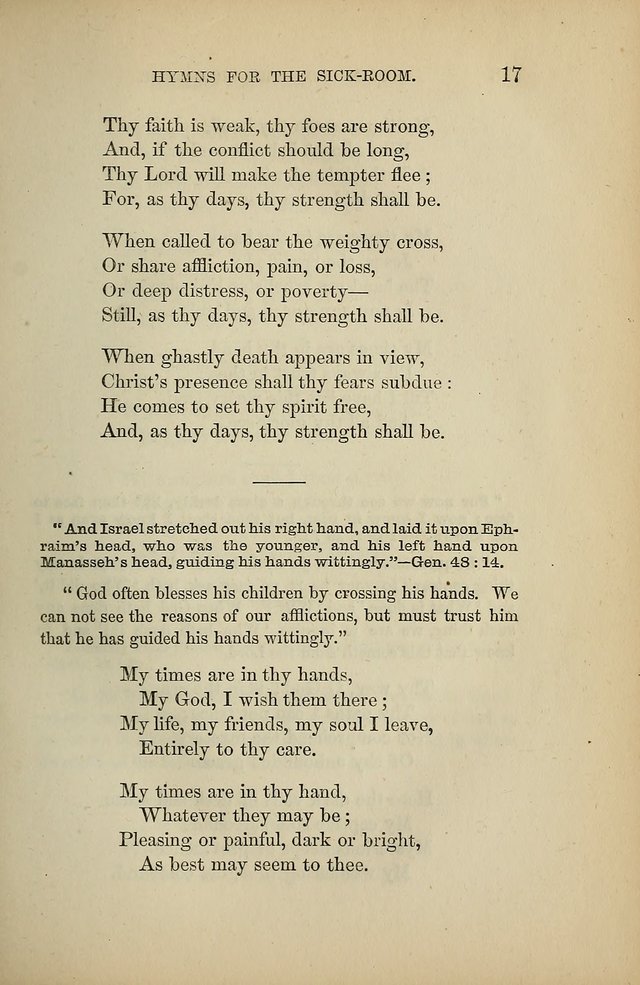 Hymns for the Sick-Room page 17
