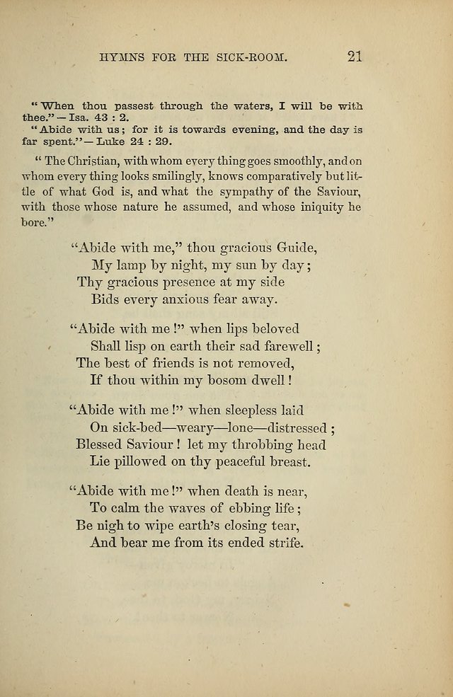 Hymns for the Sick-Room page 21