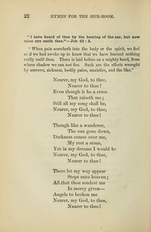 Hymns for the Sick-Room page 22