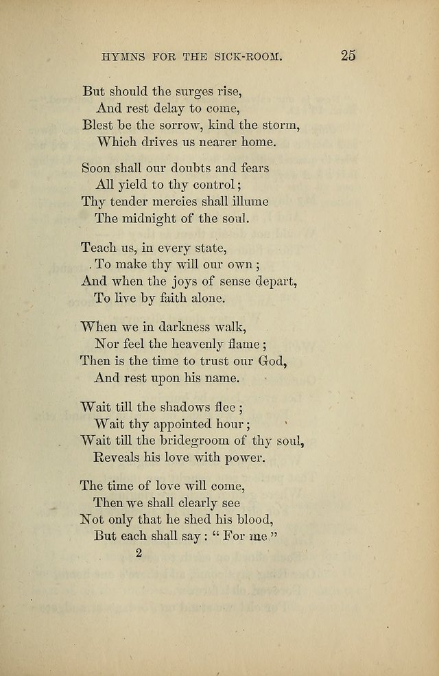 Hymns for the Sick-Room page 25