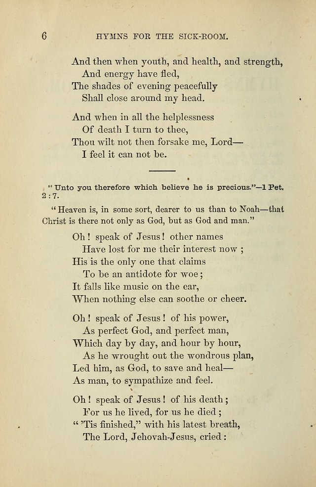 Hymns for the Sick-Room page 6