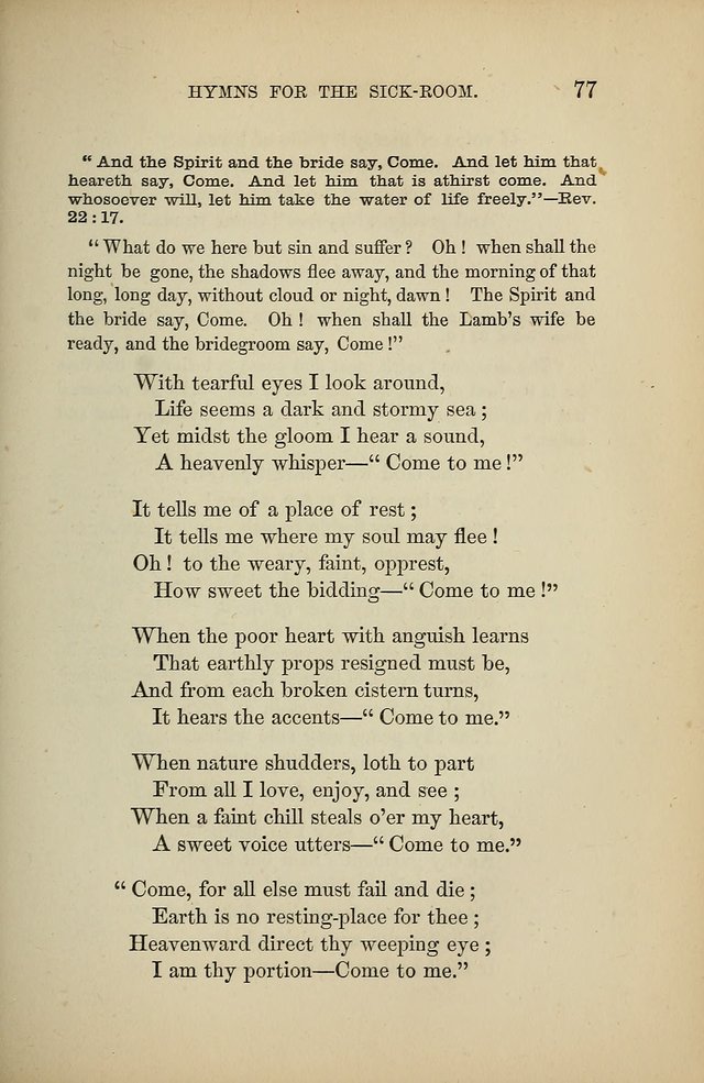 Hymns for the Sick-Room page 77