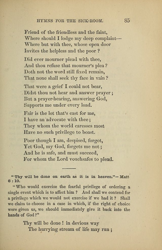 Hymns for the Sick-Room page 85