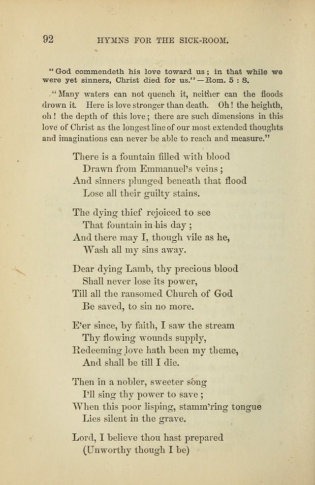 Hymns for the Sick-Room page 92