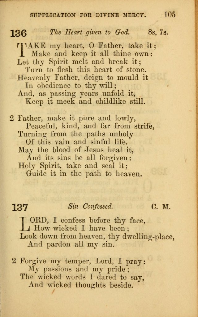 Hymns for Sunday Schools page 105