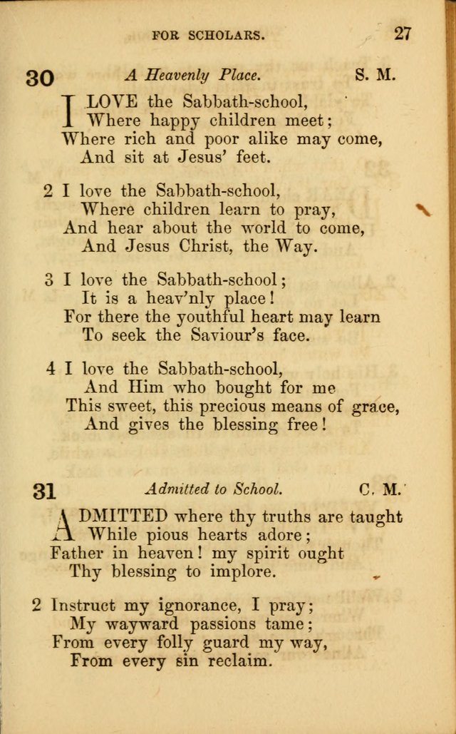 Hymns for Sunday Schools page 27