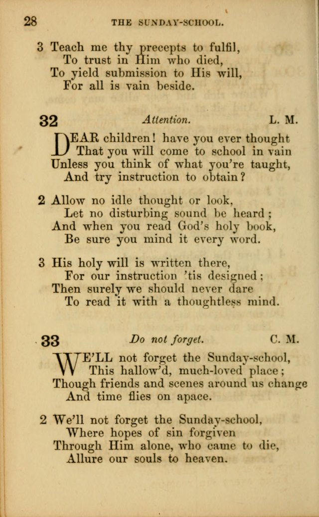 Hymns for Sunday Schools page 28