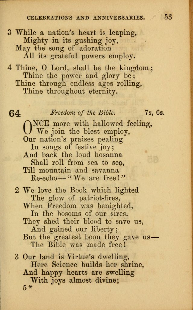Hymns for Sunday Schools page 53