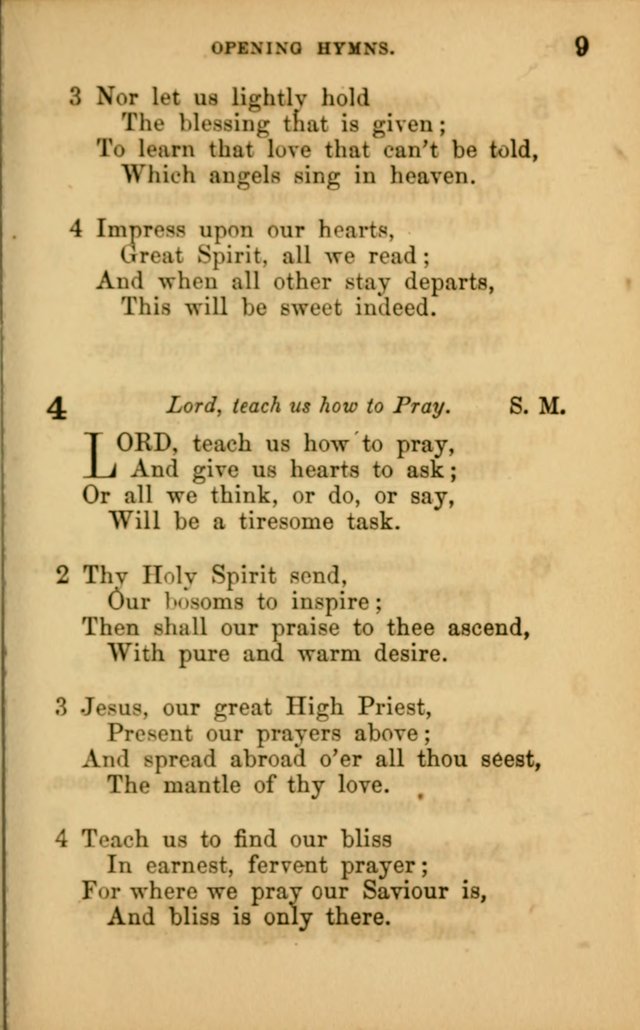 Hymns for Sunday Schools page 9