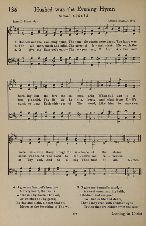 The Hymnal for Young People page 110