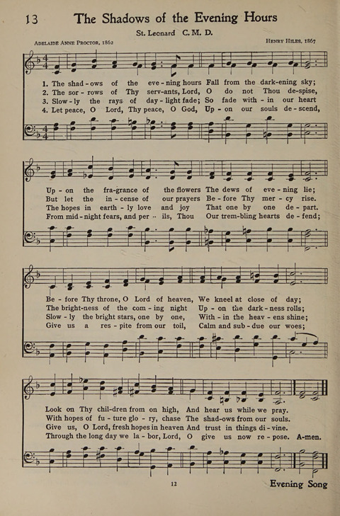 The Hymnal for Young People page 12