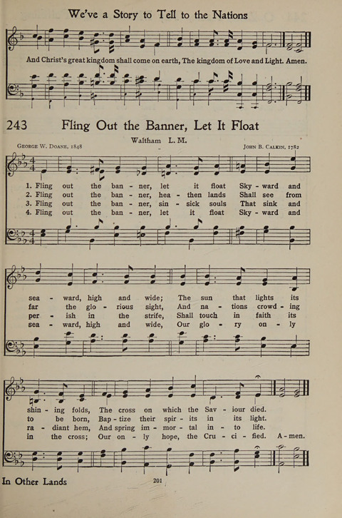The Hymnal for Young People page 201