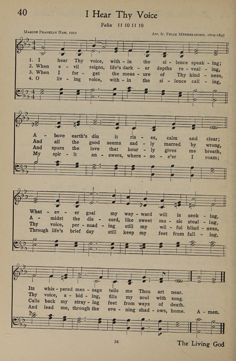 The Hymnal for Young People page 34