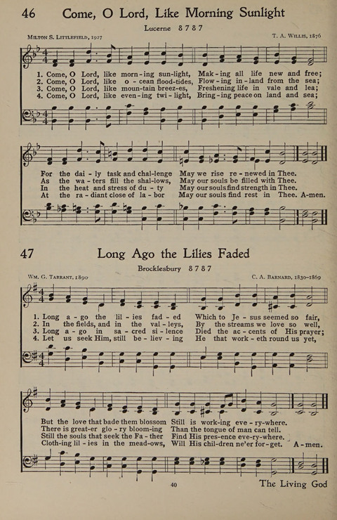 The Hymnal for Young People page 40