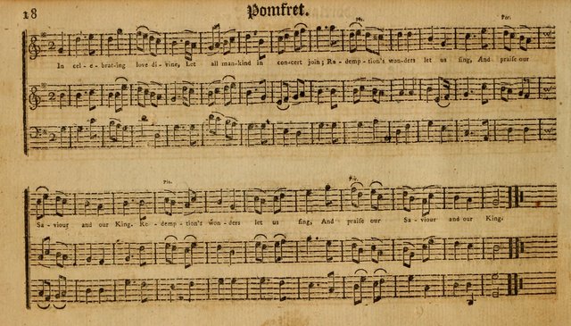 Harmonia Americana: containing a concise introduction to the grounds of music; with a variety of airs, suitable fore divine worship and the use of musical societies; consisting of three and four parts page 23