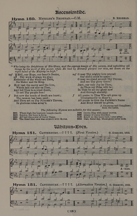 Hymns Ancient and Modern (Standard ed.) page 116
