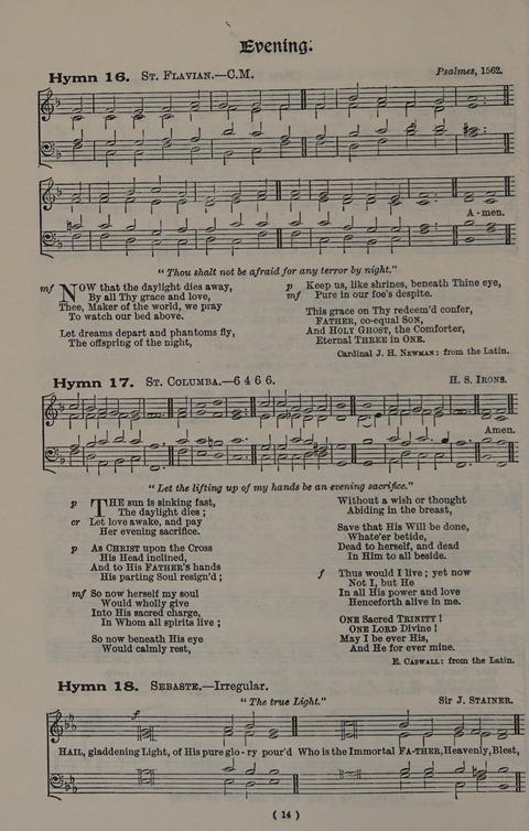 Hymns Ancient and Modern (Standard ed.) page 14