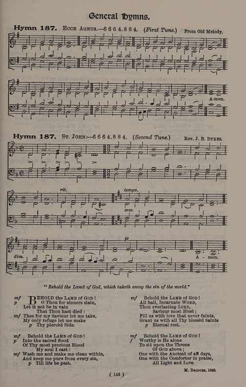 Hymns Ancient and Modern (Standard ed.) page 143