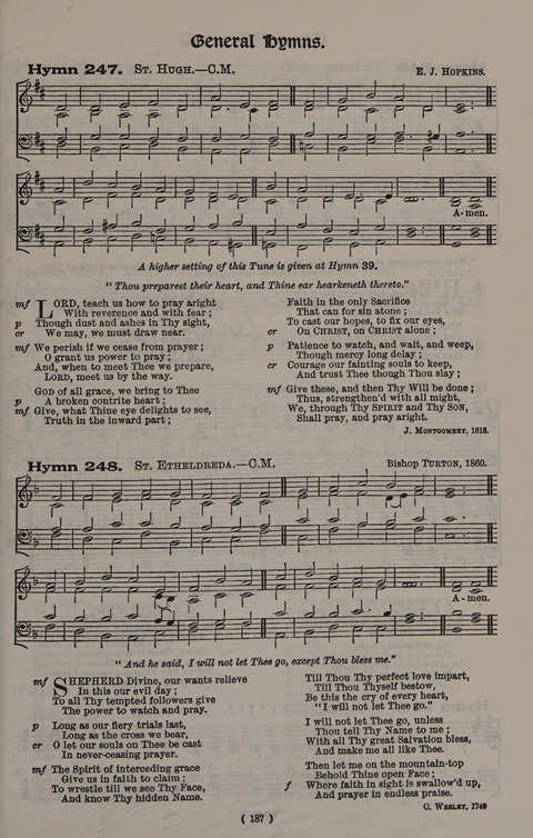 Hymns Ancient and Modern (Standard ed.) page 187