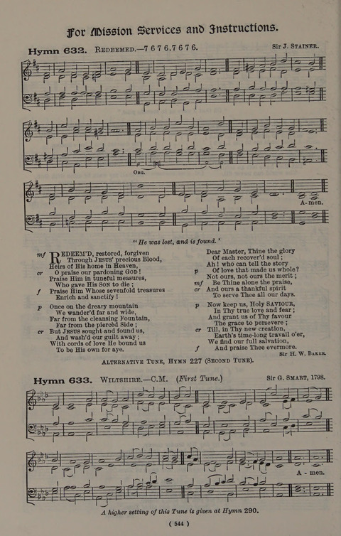 Hymns Ancient and Modern (Standard ed.) page 544