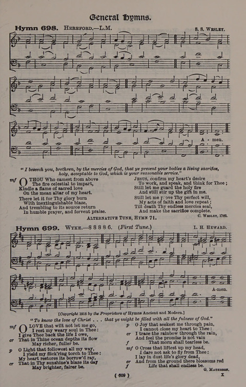 Hymns Ancient and Modern (Standard ed.) page 609