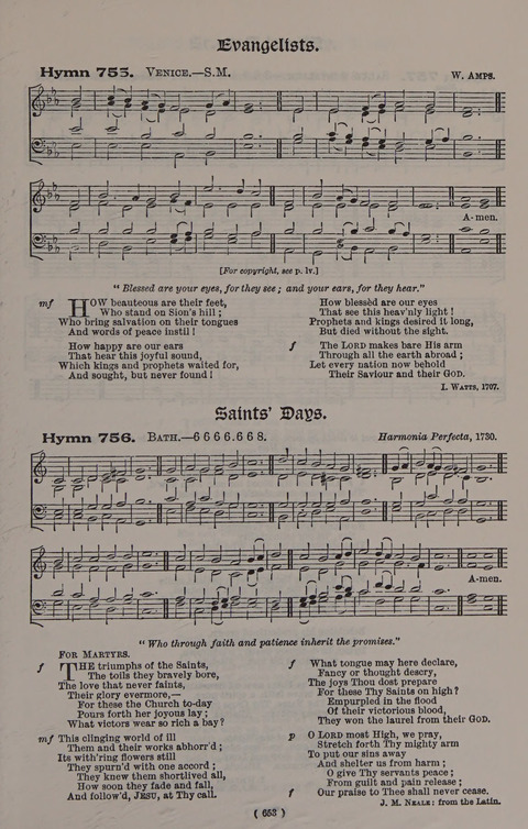 Hymns Ancient and Modern (Standard ed.) page 653
