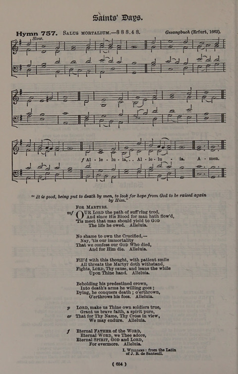 Hymns Ancient and Modern (Standard ed.) page 654
