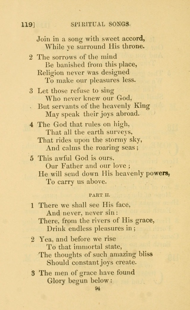 Hymns for all Christians page 109