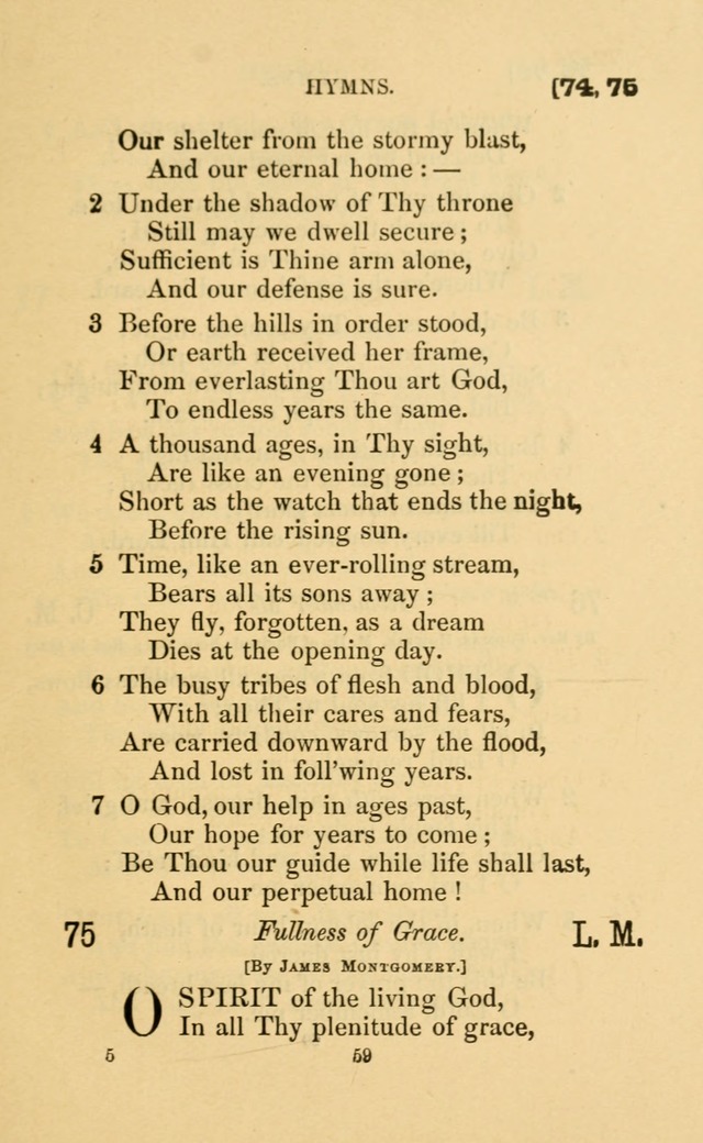 Hymns for all Christians page 74