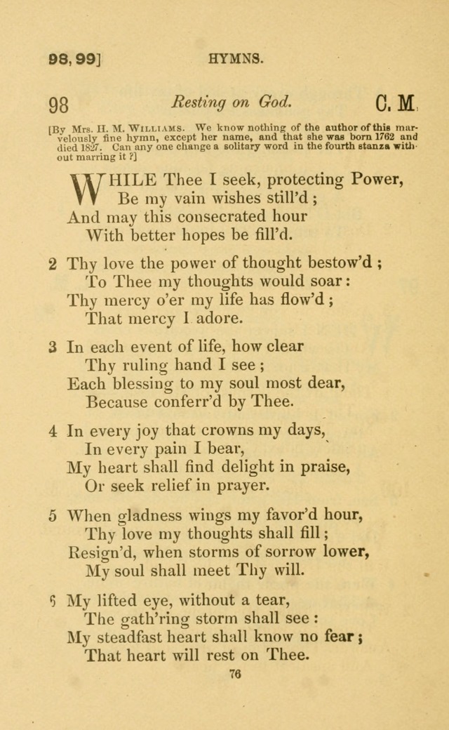 Hymns for all Christians page 91