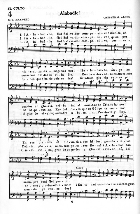 Himnario Adventista: para uso en el culto divino page 4