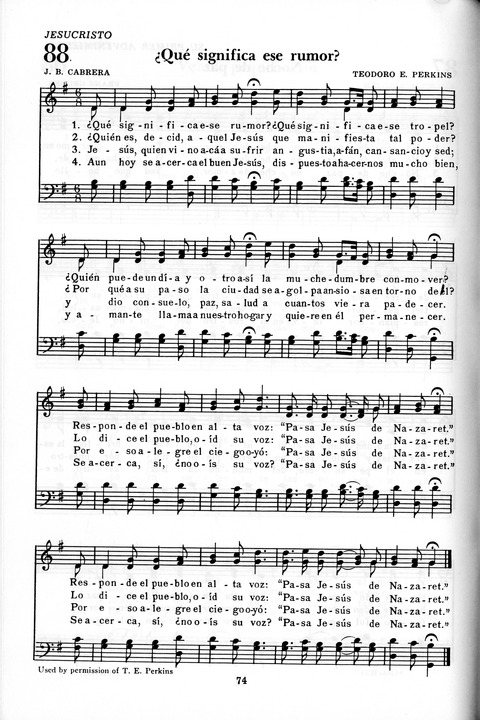 Himnario Adventista: para uso en el culto divino page 74