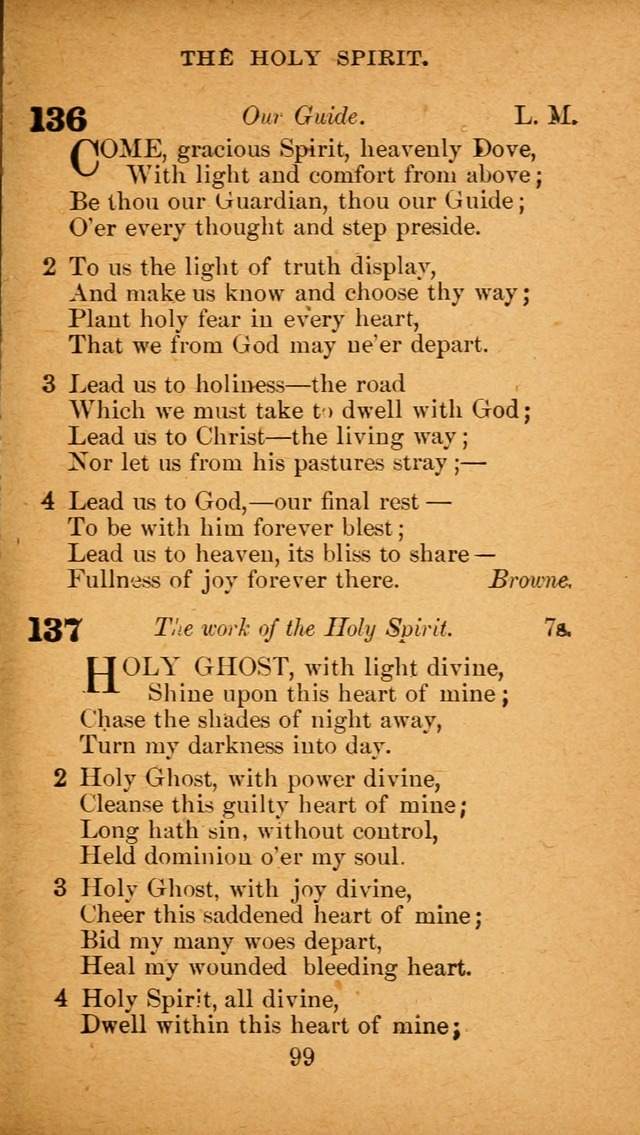 Hymnal: adapted to the doctrines and usages of the African Methodist Episcopal Church. Revised Edition page 103